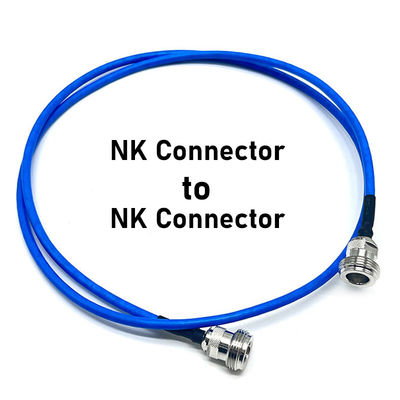 NK connettore a NK connettore Cavo RF coassiale blu tutto rame Alta temperatura Alta frequenza comunicazione segnale maschile