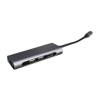 Hub di alluminio di USB C HDMI dell'adattatore del Usb 3,0 Multiport dell'OEM del FCC ROHS
