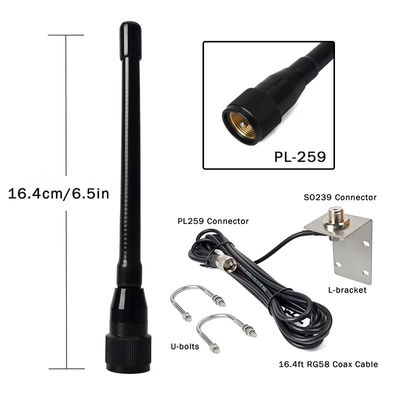 Antenna VHF marina Stubby Antenna aerea 156-163Mhz Antenne walkie-talkie per imbarcazioni Pontoon Barche a vela Yacht Radios marine