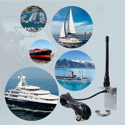 Antenna VHF marina Stubby Antenna aerea 156-163Mhz Antenne walkie-talkie per imbarcazioni Pontoon Barche a vela Yacht Radios marine