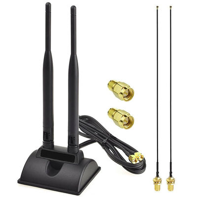 2.4GHz 5GHz Dual Band aereo Wi-Fi wireless Antenna SMA Magnet Base per PCI-E Network Card Adapter USB Router