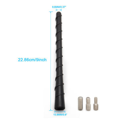 Per GM Antenna a prova di lavaggio a sostituzione breve Antenna di gomma flessibile diretta a spirale con ricezione radio FM/AM ottimizzata