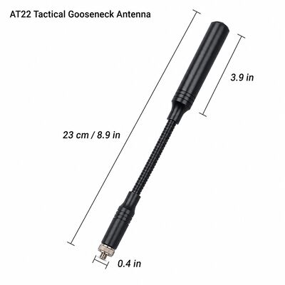 Antenna tattica boomerang, doppia banda 144/430MHz Antenna radio portabile con interfaccia SMA opzionale