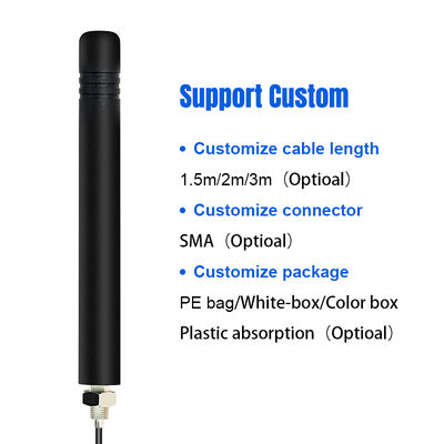 Nuovo design all'aperto IP68 impermeabile cabina a vite Antenna ad alto guadagno 5G 4G LTE GSM 3G Full Band Antenna Omni Cellulare Gomma