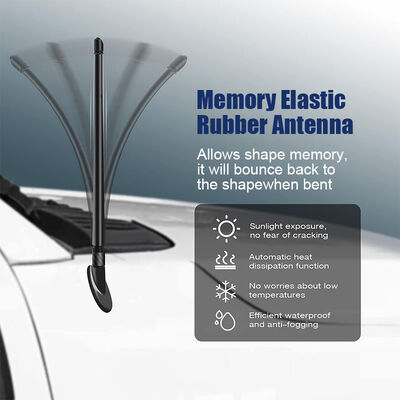 Antenna radio per autocarro a gomma CB ottimizzata sostituzione con gamma di frequenze da 7-50MHz 5dBi Gain Premium Car Antenna
