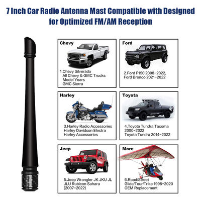Antenna radio per autocarro a gomma CB ottimizzata sostituzione con gamma di frequenze da 7-50MHz 5dBi Gain Premium Car Antenna