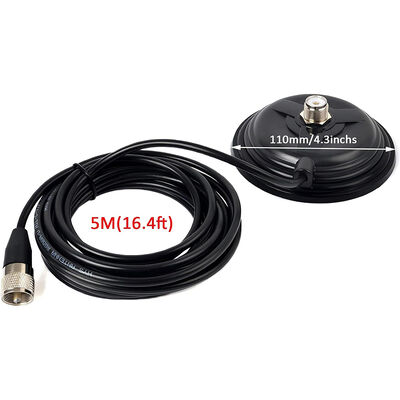 11CM Grande Tazza di aspirazione Car Radio Antenna Magnet Base, 30,8lbs Magnete di alta forza di trazione Montaggio per VHF UHF HF Antenne radio Ham