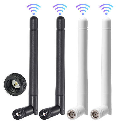 Antenne senza fili di gomma a due bande di comunicazione dell'antenna 2.4GHz 5.8GHz di wifi con l'antenna maschio ad angolo retto di 3dBi SMA