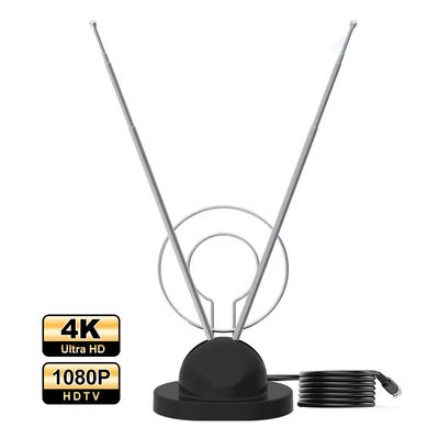 Televisione ad alto guadagno hf/vhf/uhf all'interno Antenna multibanda 4k digitale telescopica gratuita Aerial Signal Booster Antenna televisiva domestica digitale
