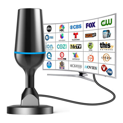Antenna TV Digitale da Interni a Lunga Portata 4K 1080p HDTV per Tutte le Smart TV Supporta Canali Locali Realizzata in Plastica