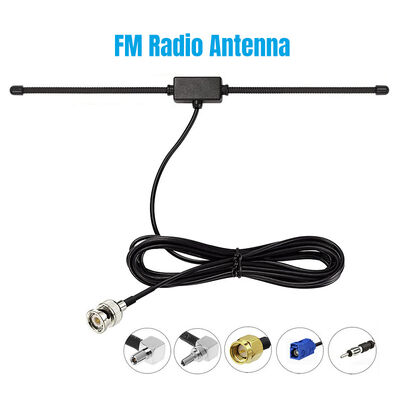 Antenna a dipolo per radio scanner per auto e camper, banda larga da 20 MHz a 1300 MHz, con connettore maschio BNC per scanner radio Uniden Bearcat Whistler